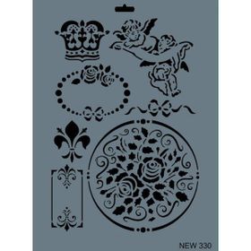Rich New Seri N-330 35x25 cm Stencil