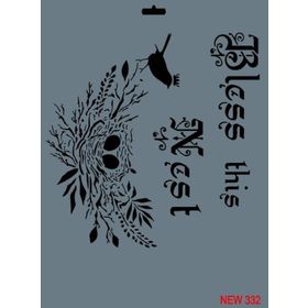 Rich New Seri N-332 35x25 cm Stencil