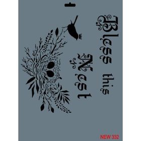 Rich New Seri N-332 35x25 cm Stencil