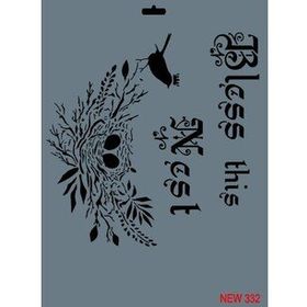 Rich New Seri N-332 35x25 cm Stencil
