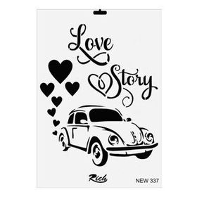 Rich New Seri N-337 35x25 cm Stencil
