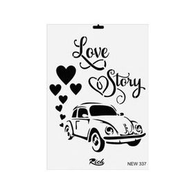 Rich New Seri N-337 35x25 cm Stencil