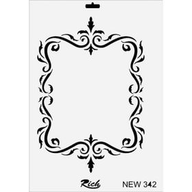 Rich New Seri N-342 35x25 cm Stencil