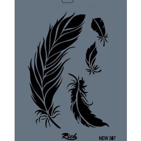 Rich New Seri N-387 35x25 cm Stencil