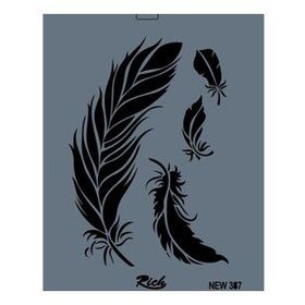 Rich New Seri N-387 35x25 cm Stencil