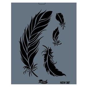 Rich New Seri N-387 35x25 cm Stencil