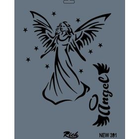 Rich New Seri N-391 35x25 cm Stencil