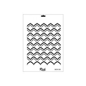 Rich New Seri N 393 35x25 cm Stencil