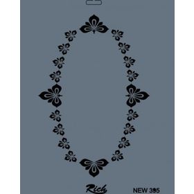Rich New Seri N-395 35x25 cm Stencil