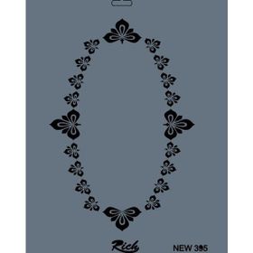 Rich New Seri N-395 35x25 cm Stencil