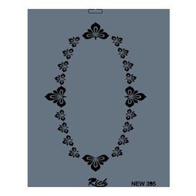 Rich New Seri N-395 35x25 cm Stencil