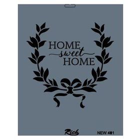 Rich New Seri N-401 35x25 cm Stencil