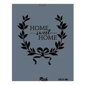 Rich New Seri N-401 35x25 cm Stencil