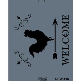 Rich New Seri N-416 25x35 cm Stencil
