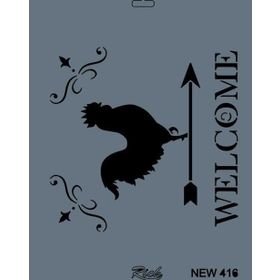 Rich New Seri N-416 25x35 cm Stencil