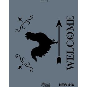 Rich New Seri N-416 25x35 cm Stencil