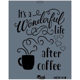 Rich New Seri N 418 35x25 cm Stencil