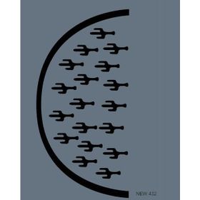 Rich New Seri N-432 35x25 cm Stencil