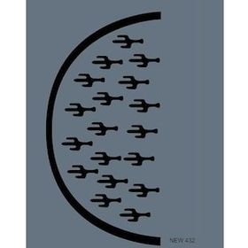 Rich New Seri N-432 35x25 cm Stencil