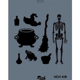 Rich New Seri N-459 35x25 cm Stencil