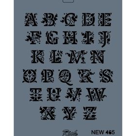 Rich New Seri N-465 35x25 cm Stencil