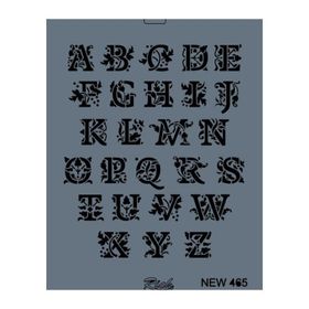 Rich New Seri N-465 35x25 cm Stencil