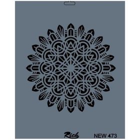 Rich New Seri N-473 35x25 cm Stencil