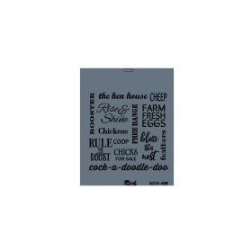 Rich New Seri N 499 35x25 cm Stencil