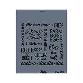 Rich New Seri N 499 35x25 cm Stencil
