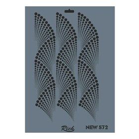 Rich New Seri N-572 35 x 25 cm Stencil
