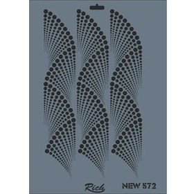 Rich New Seri N-572 35 x 25 cm Stencil