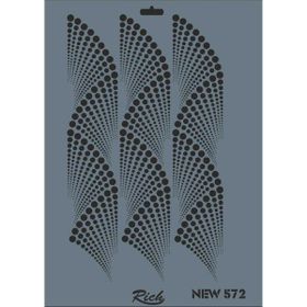 Rich New Seri N-572 35 x 25 cm Stencil