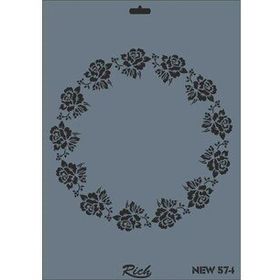 Rich New Seri N-574 35x25 cm Stencil
