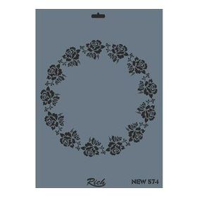 Rich New Seri N-574 35x25 cm Stencil