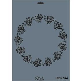 Rich New Seri N-574 35x25 cm Stencil