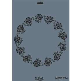 Rich New Seri N-574 35x25 cm Stencil