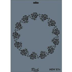 Rich New Seri N-574 35x25 cm Stencil