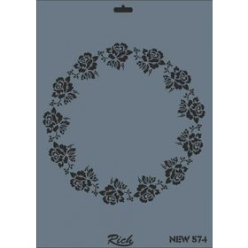 Rich New Seri N-574 35x25 cm Stencil