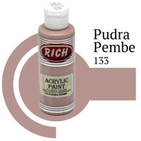 Rich No:133 Pudra Pembe 130ml Akrilik Boya