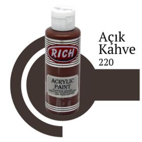 Rich No:220 Açık Kahve 130ml Akrilik Boya