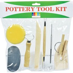Rich Pottery Tool Kıt 8 Parça Seramik Başlangıç Seti