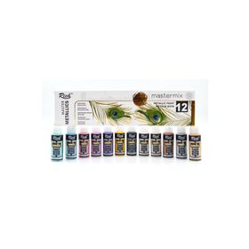 Rich RICH-14296 Mastermix 60 cc 12'li Metalik Renkler Akrilik Boya