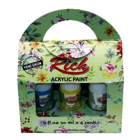 Rich Seti 30ml 6lı Akrilik Boya
