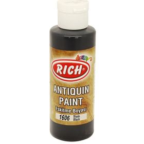 Rich Siyah 120 cc 1606 Akrilik Eskitme Boyası