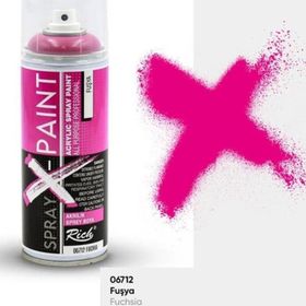 Rich Spray X-Paint 400 ml Fuşya Akrilik Sprey Boya