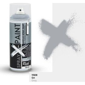 Rich Spray X-Paint 400 ml Gri Akrilik Sprey Boya