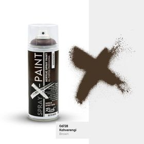 Rich Spray X-Paint 400 ml Kahverengi Akrilik Sprey Boya