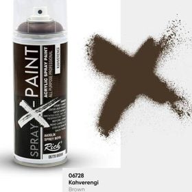 Rich Spray X-Paint 400 ml Kahverengi Akrilik Sprey Boya
