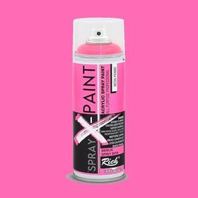 Rich Spray X-Paint 400 ml Neon Pembe Akrilik Sprey Boya