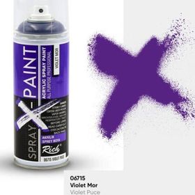 Rich Spray X-Paint 400 ml Violet Mor Akrilik Sprey Boya